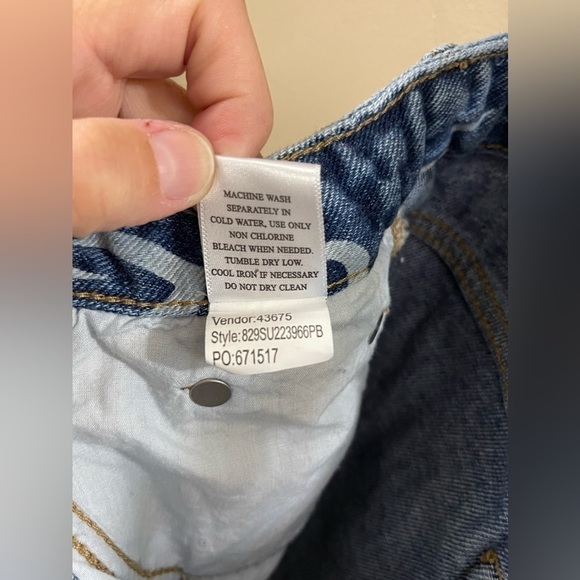 Pacsun Pac Sun X Playboy Bunny Blue Denim Shorts Women’s Size 26 - Picture 5 of 7